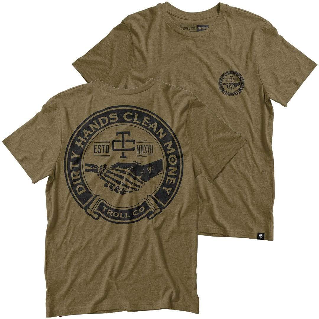 Troll Co. Men's "Dirty Hands Clean Money" Haggler Short Sleeve T-Shirt - Image 3