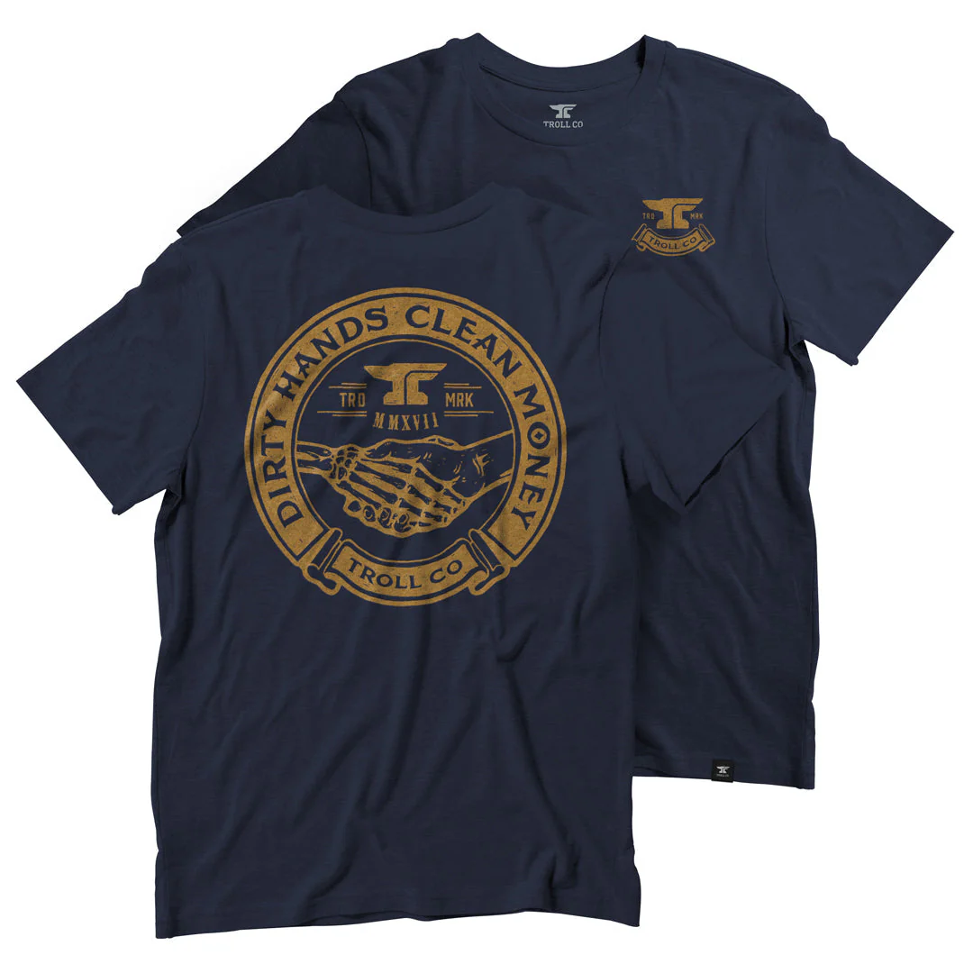 Troll Co. Men's "Dirty Hands Clean Money" Haggler Short Sleeve T-Shirt - Image 4