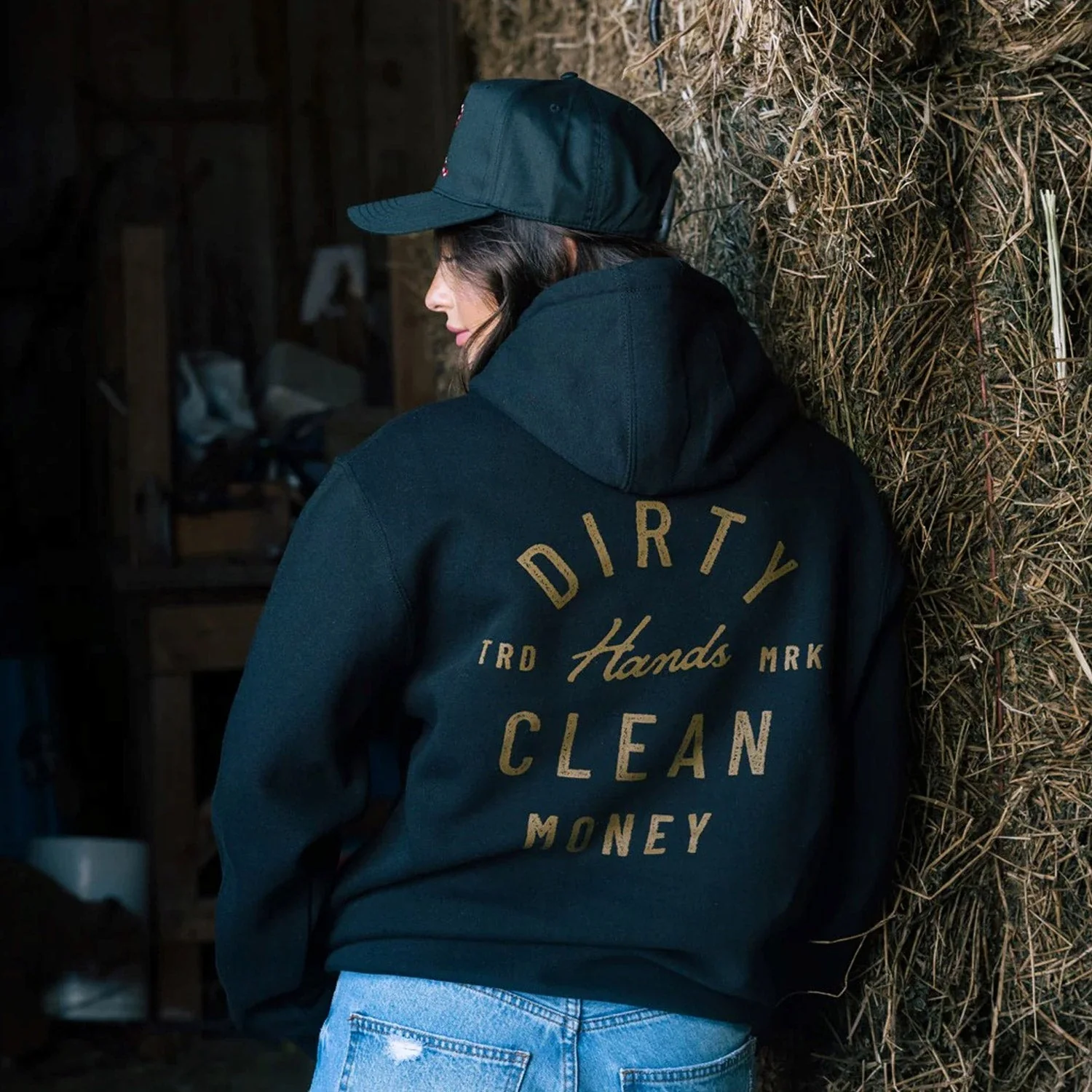 Troll Co. Women's Juno "Dirty Hands Clean Money" Hoodie - Image 4