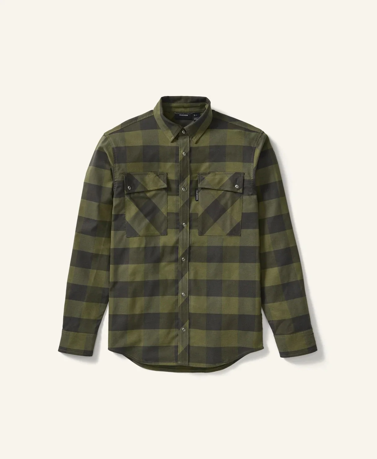 TRUEWERK Men's Tech Flannel DWR Snap-Front Long Sleeve Work Shirt - Image 3