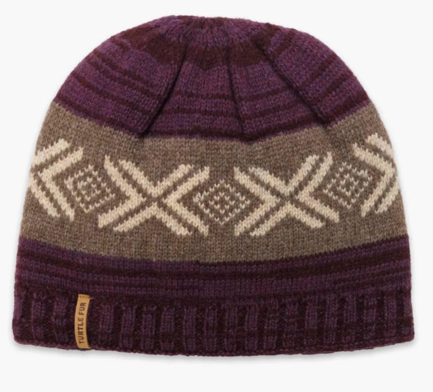 Turtle Fur Women's Mckenzo Lambswool Patterned Knit Beanie