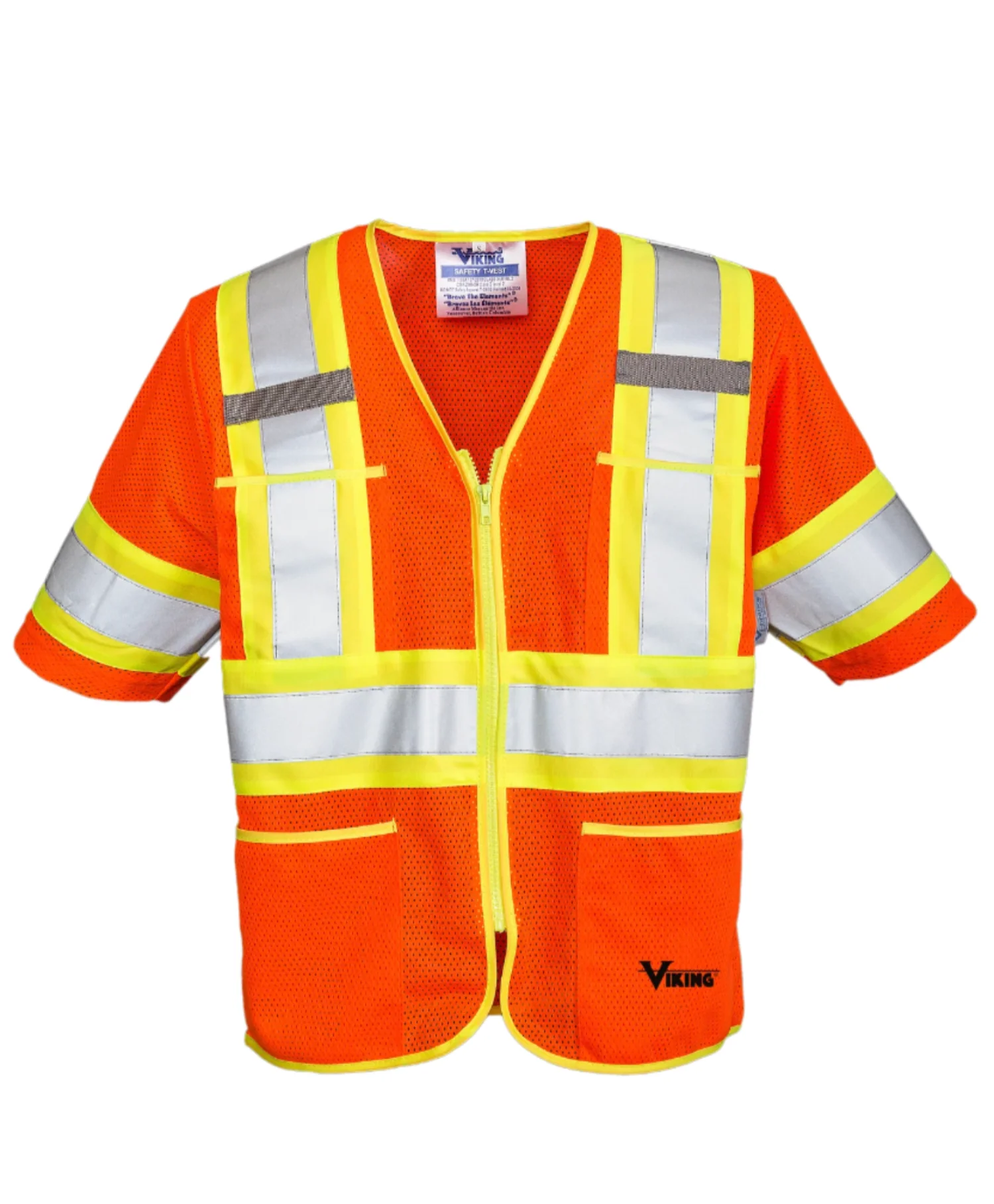 Viking Hi-Vis Sleeved Zipper Class 3 Safety Vest