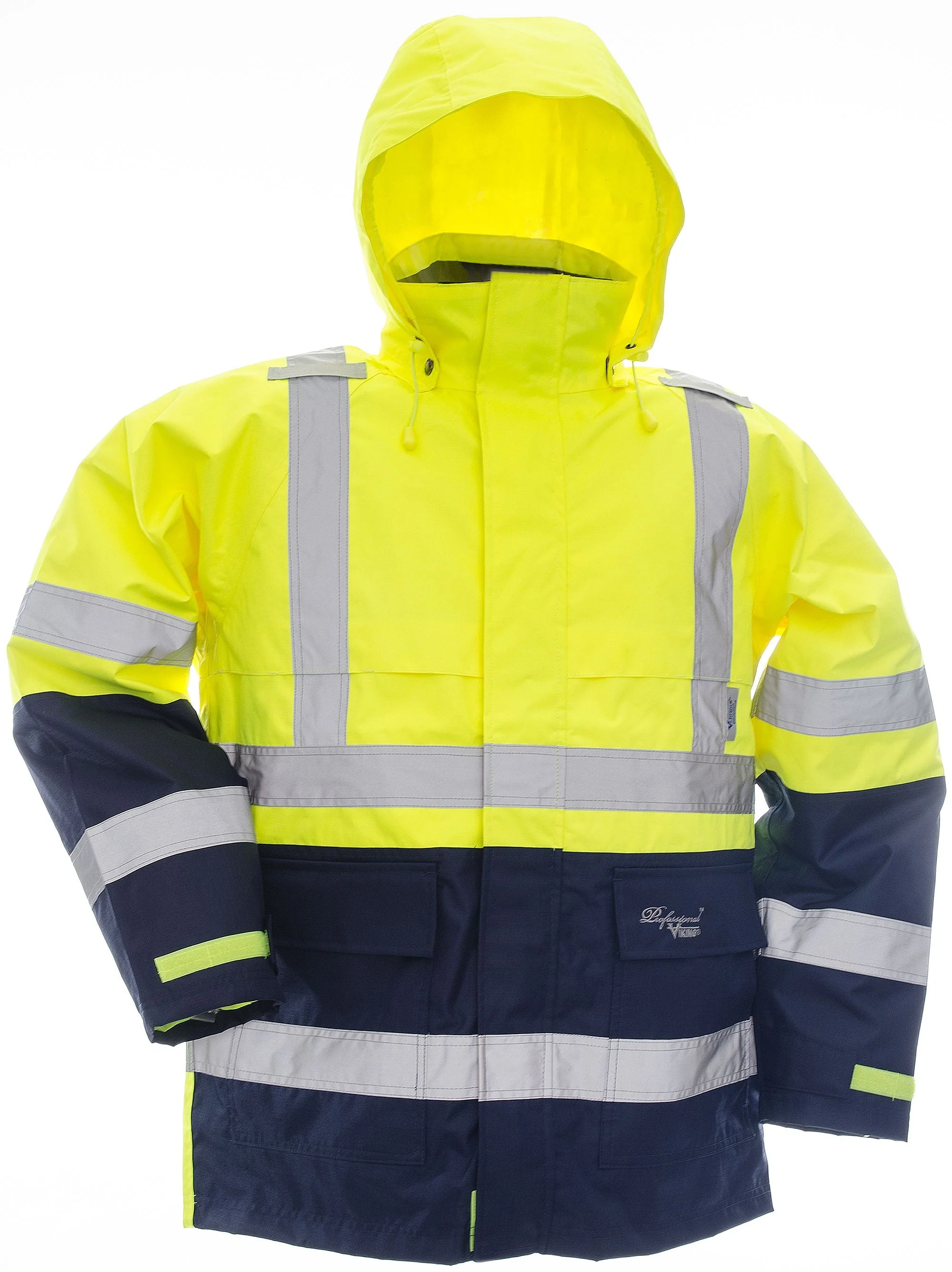 Viking Men's Professional® Journeyman Hi-Vis Class 3 Waterproof Trilobal Hooded Jacket