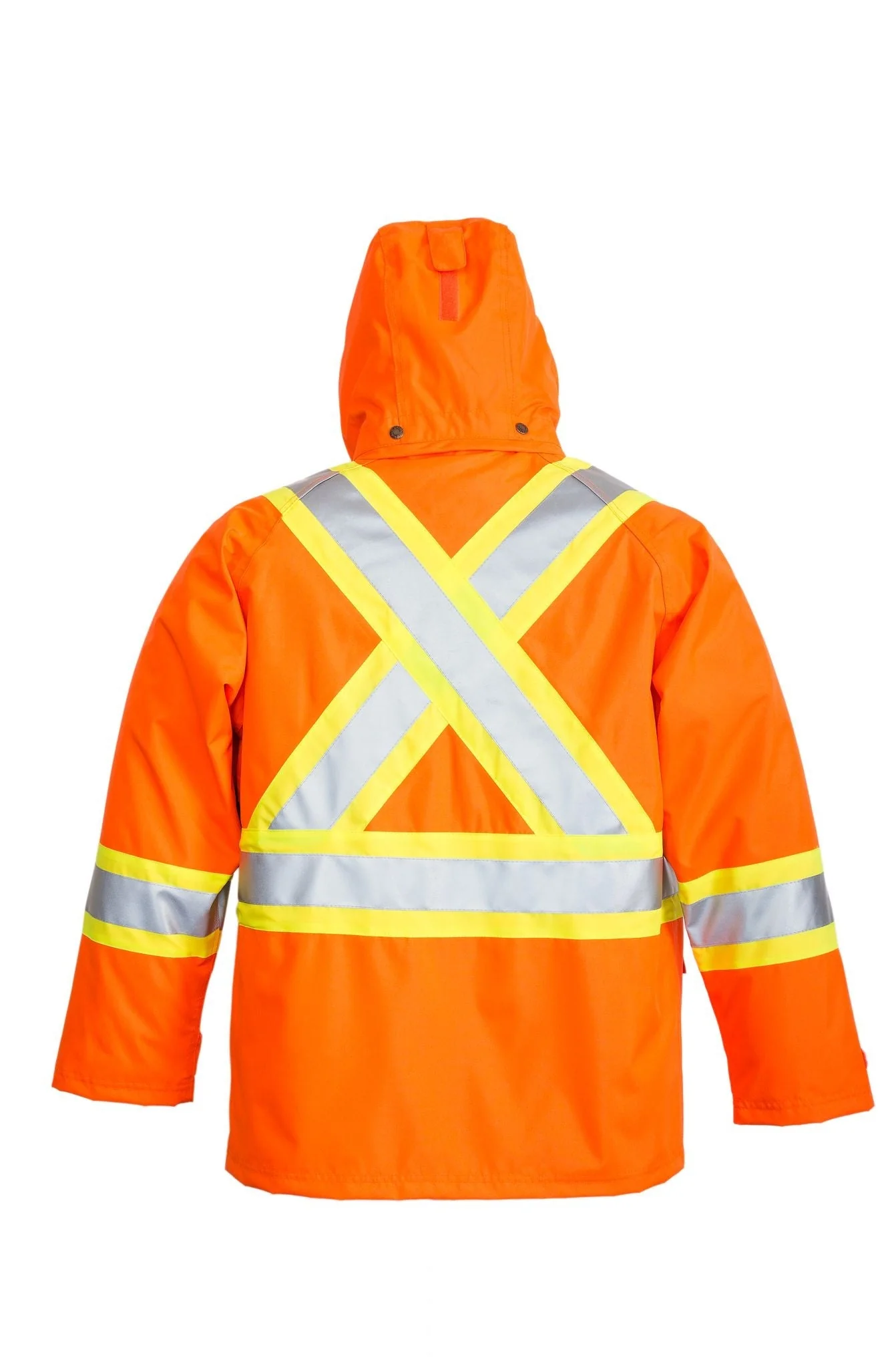 VikingĀ® Men's Journeyman Hi-Vis Class 3 Waterproof Tri-Zone Hooded Jacket - Image 3