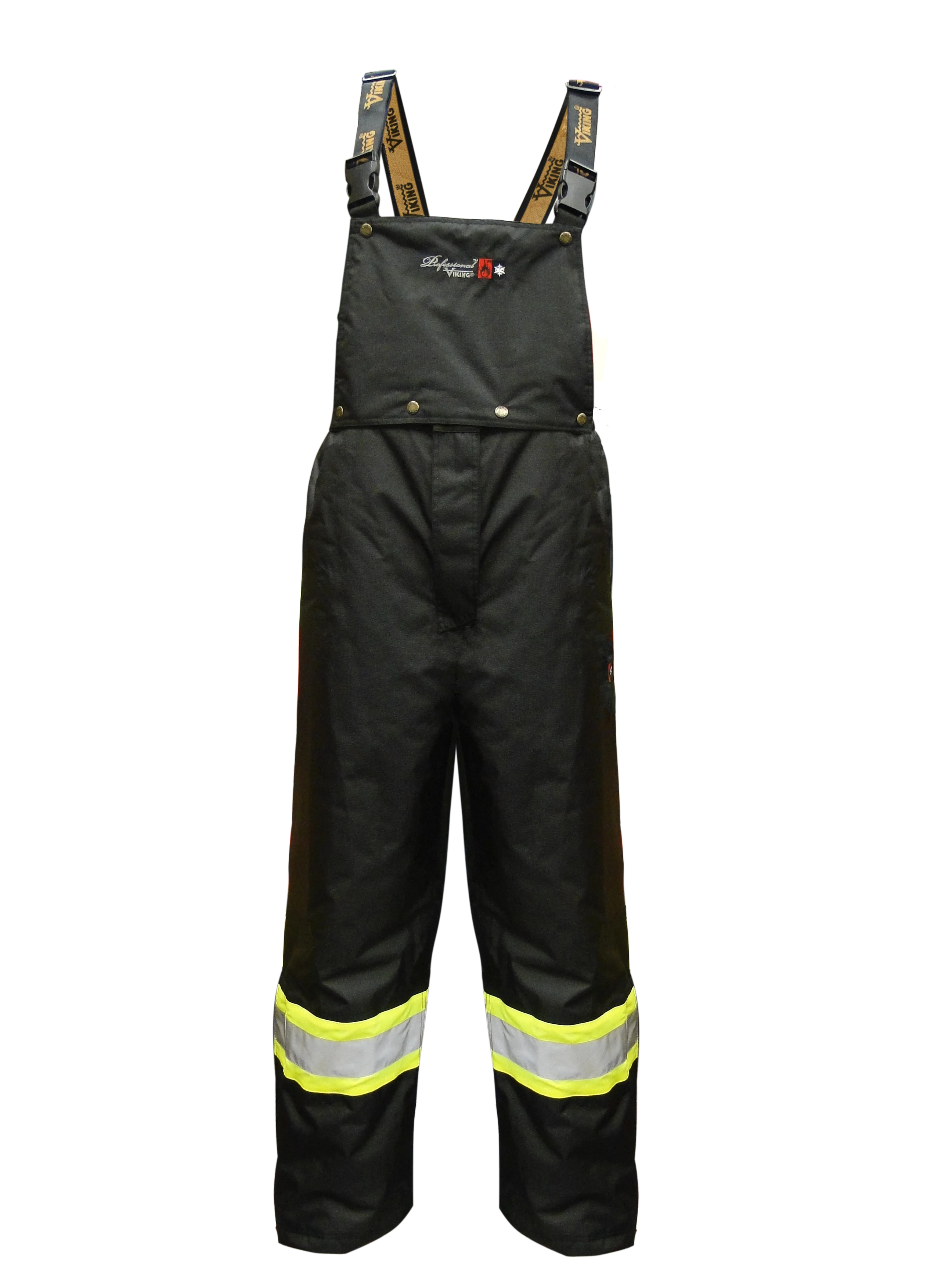 Viking Men's ProfessionalĀ® Journeyman Hi-Vis Class E Waterproof FR Trilobal Rip-Stop Bib Pant