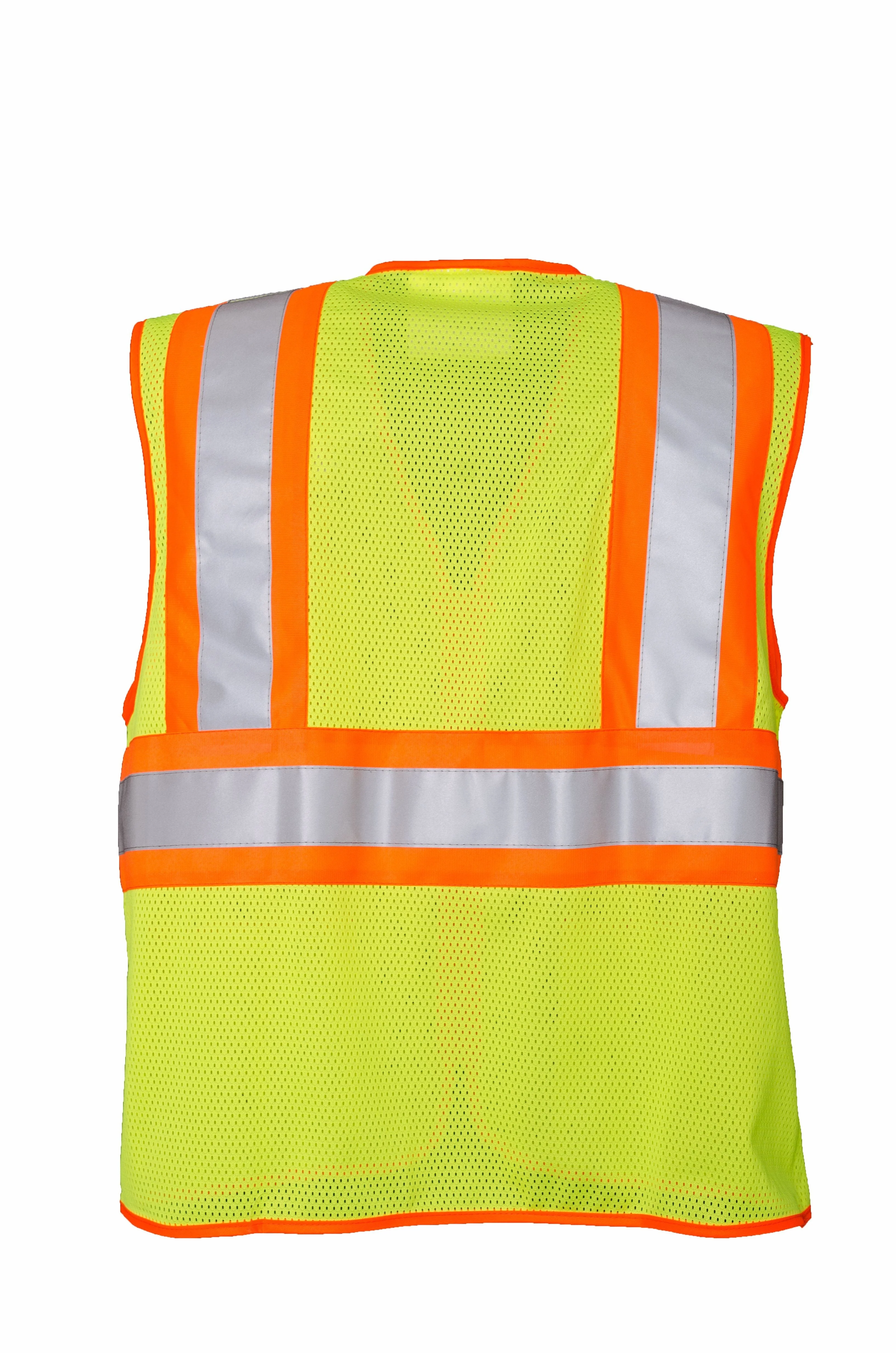 Viking Men's Open RoadĀ® Zipper Safety Vest_Green - Image 2