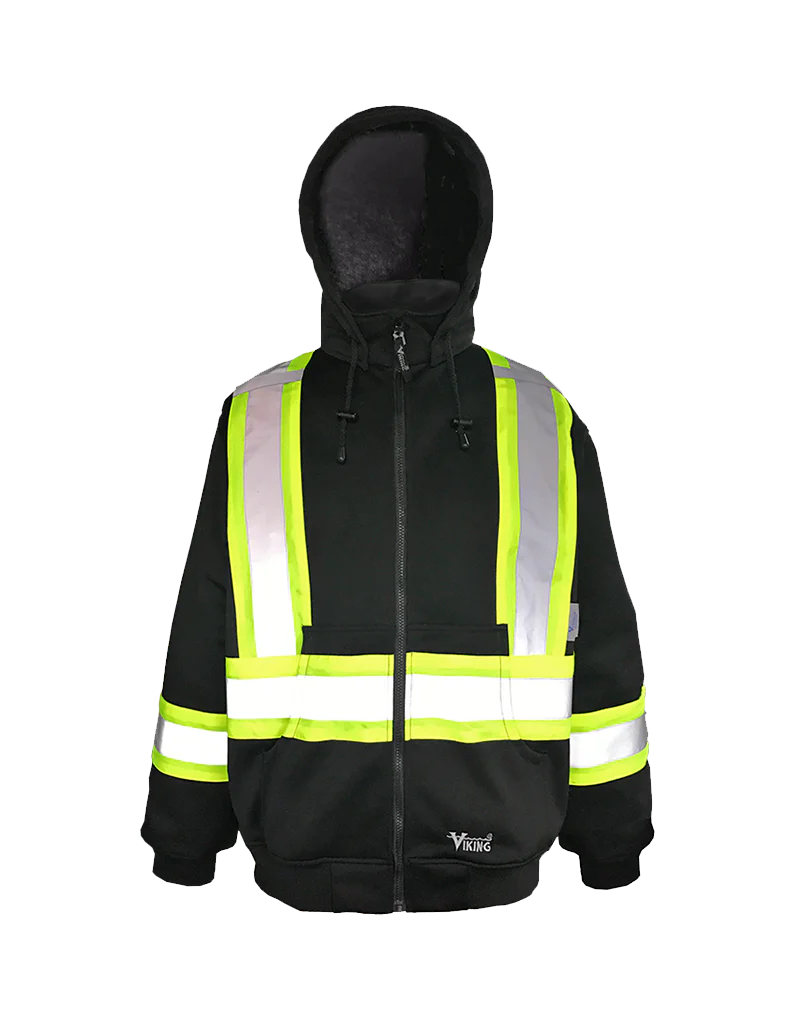 Viking® Men's Full-Zip Hooded Safety Sweatshirt