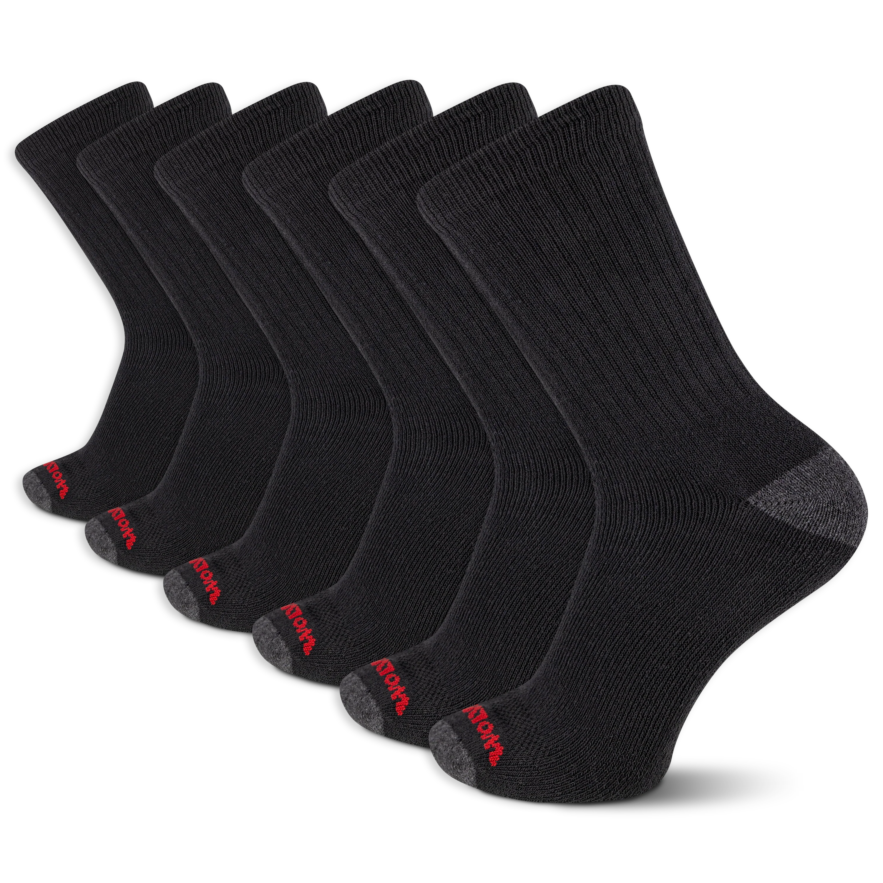 Wolverine Men's Heavy Duty Work Crew Sock (6 Pack)