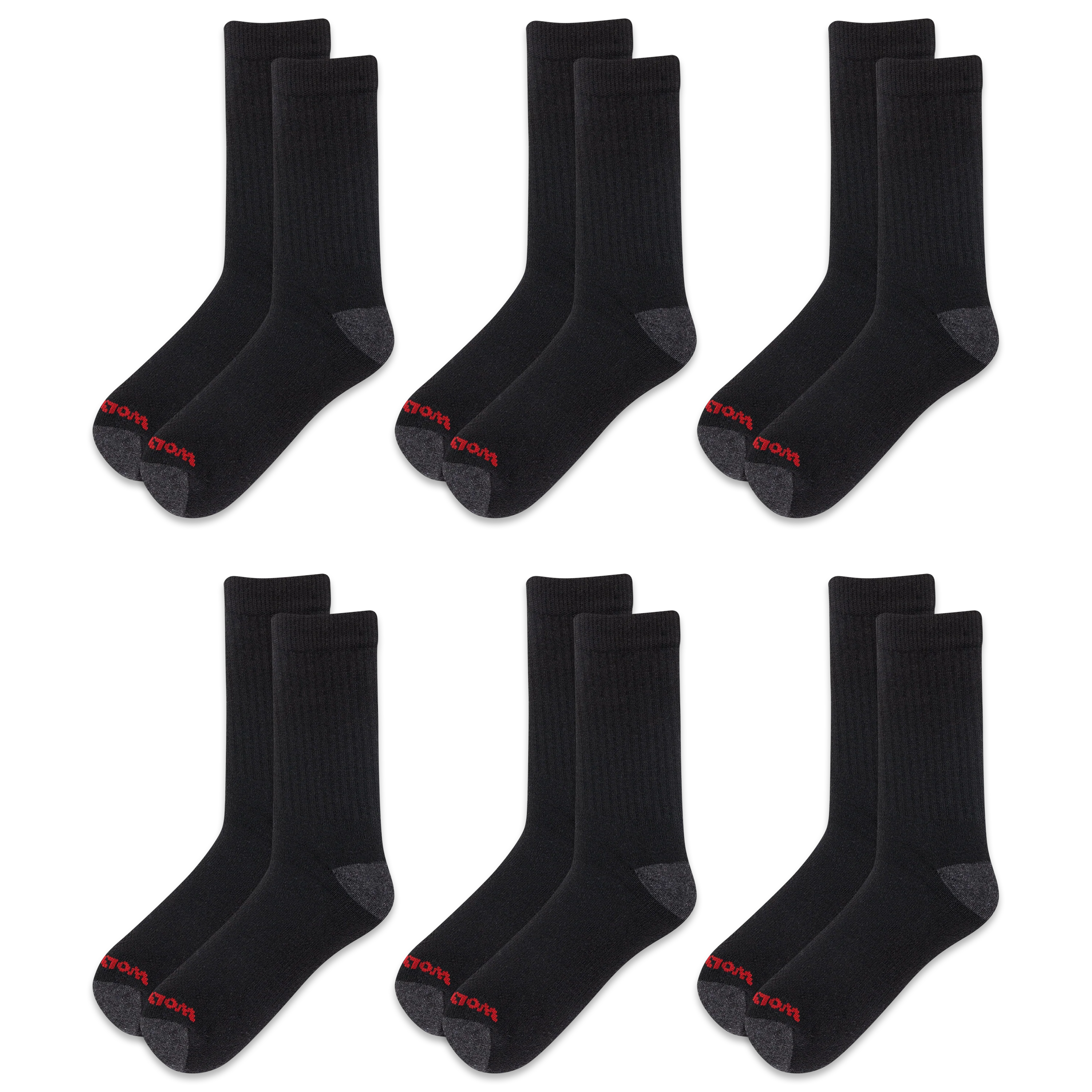 Wolverine Men's Heavy Duty Work Crew Sock (6 Pack) - Image 3
