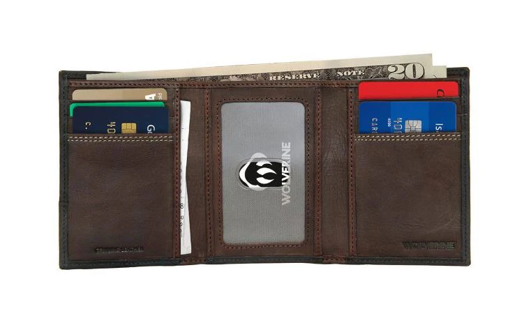 Wolverine I-90 DuraShocks® Trifold RFID Leather Wallet - Image 3