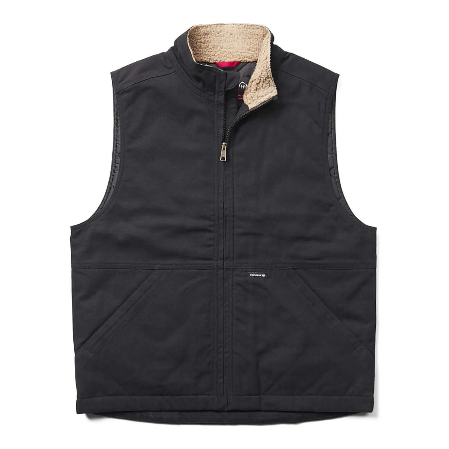 Wolverine Men's Jaxon Canvas Sherpa Lined Collar Vest