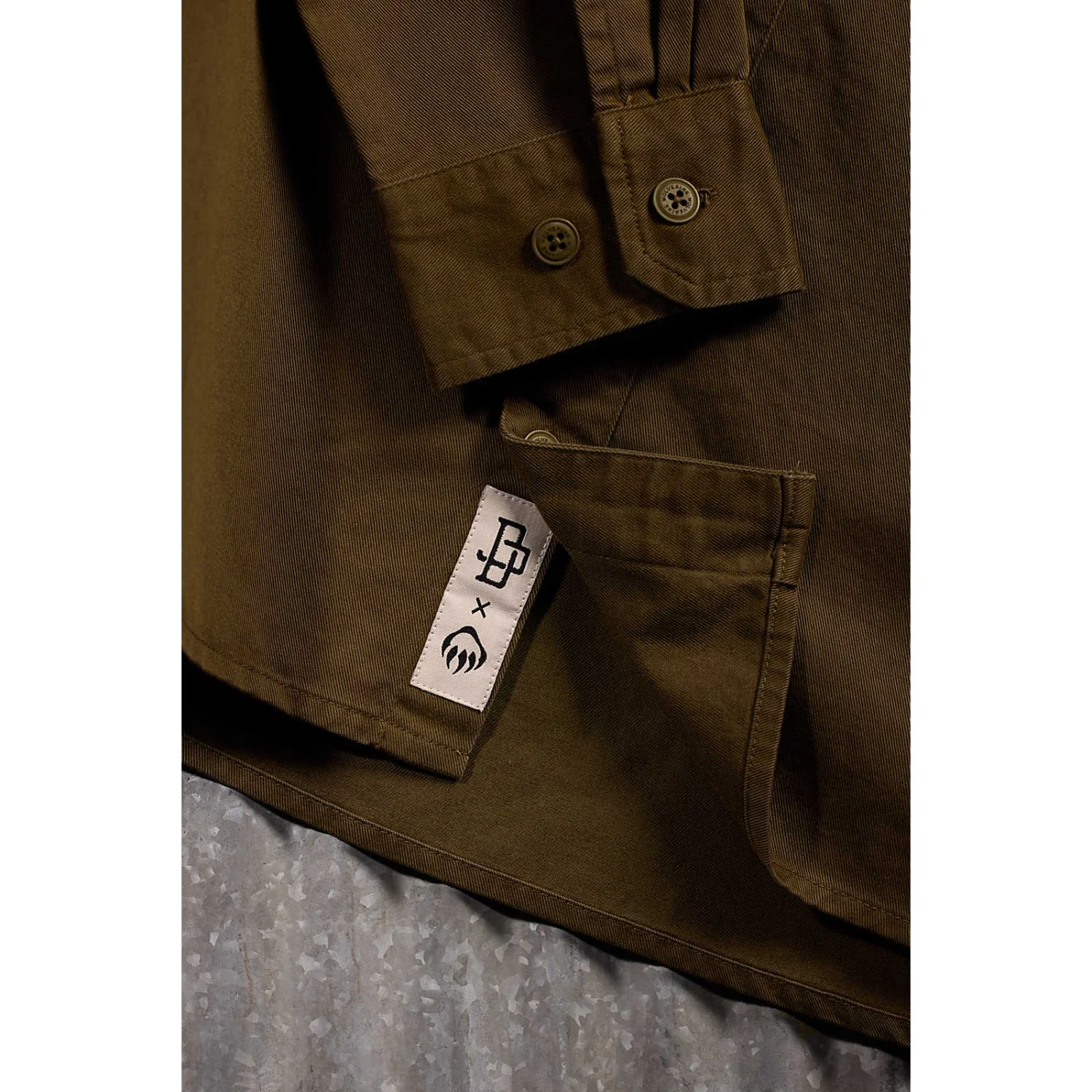 Wolverine x Jordan Davis Men's Twill Button-Up Work Shirt - Image 2