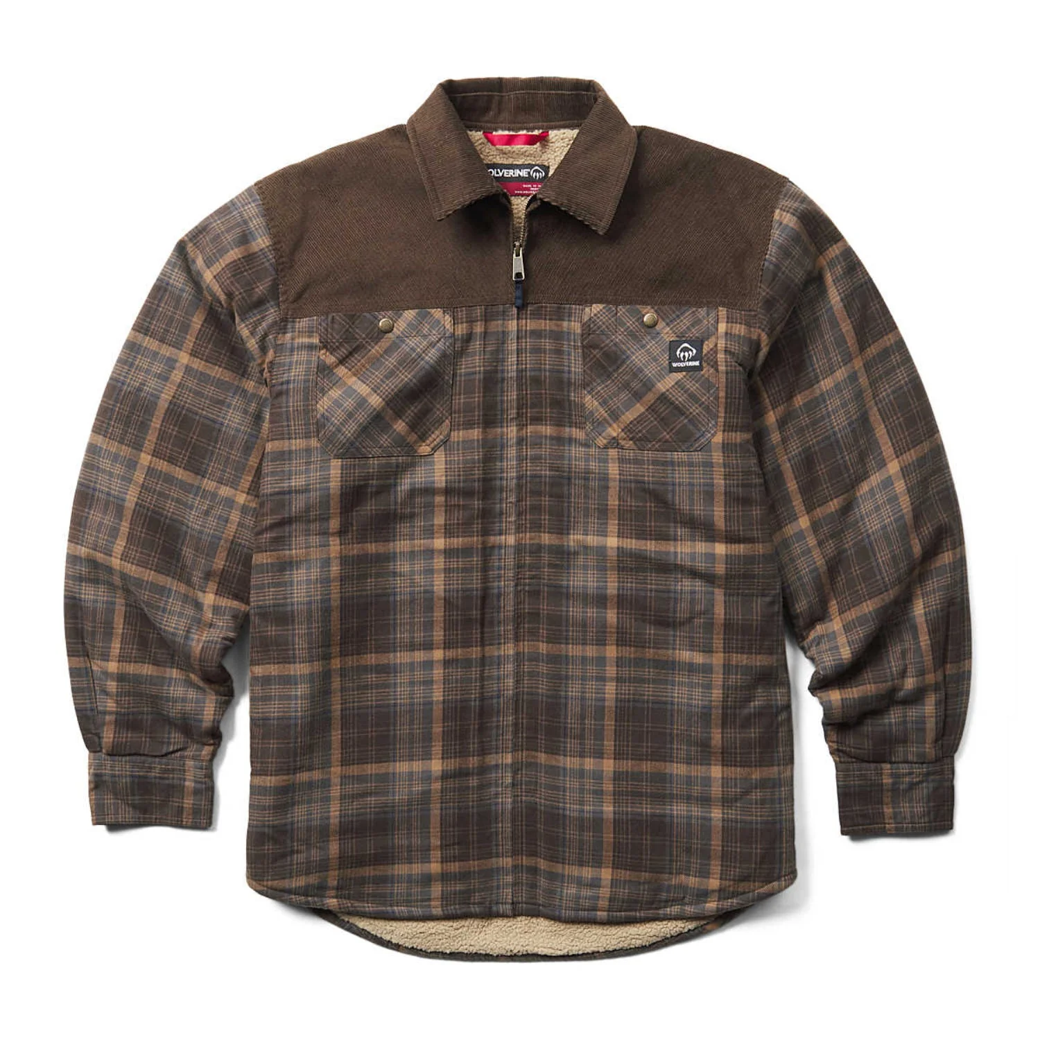 Wolverine Men's Marshall III Sherpa Full-Zip Shirt Jac
