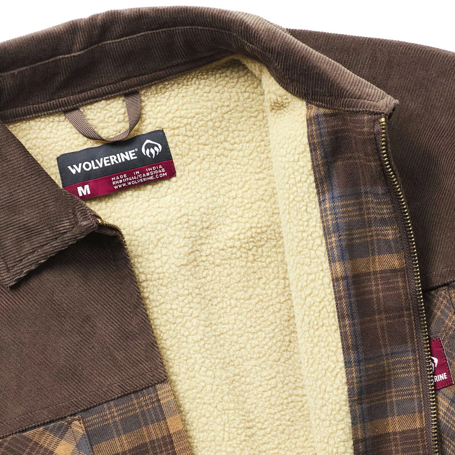 Wolverine Men's Marshall III Sherpa Full-Zip Shirt Jac - Image 3