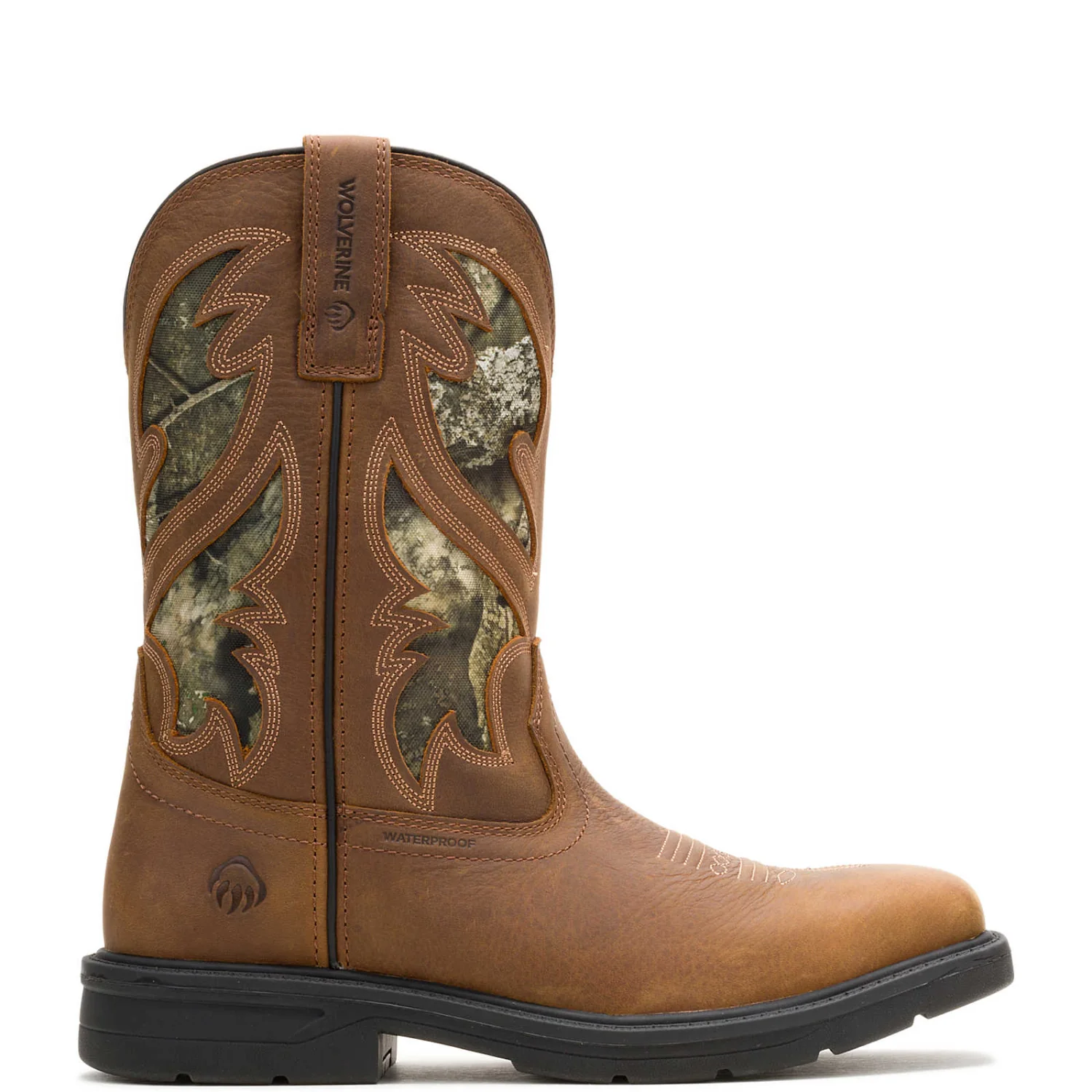 Wolverine Men's Rancher Level Pull On 10" Waterproof Steel Toe Western Boot