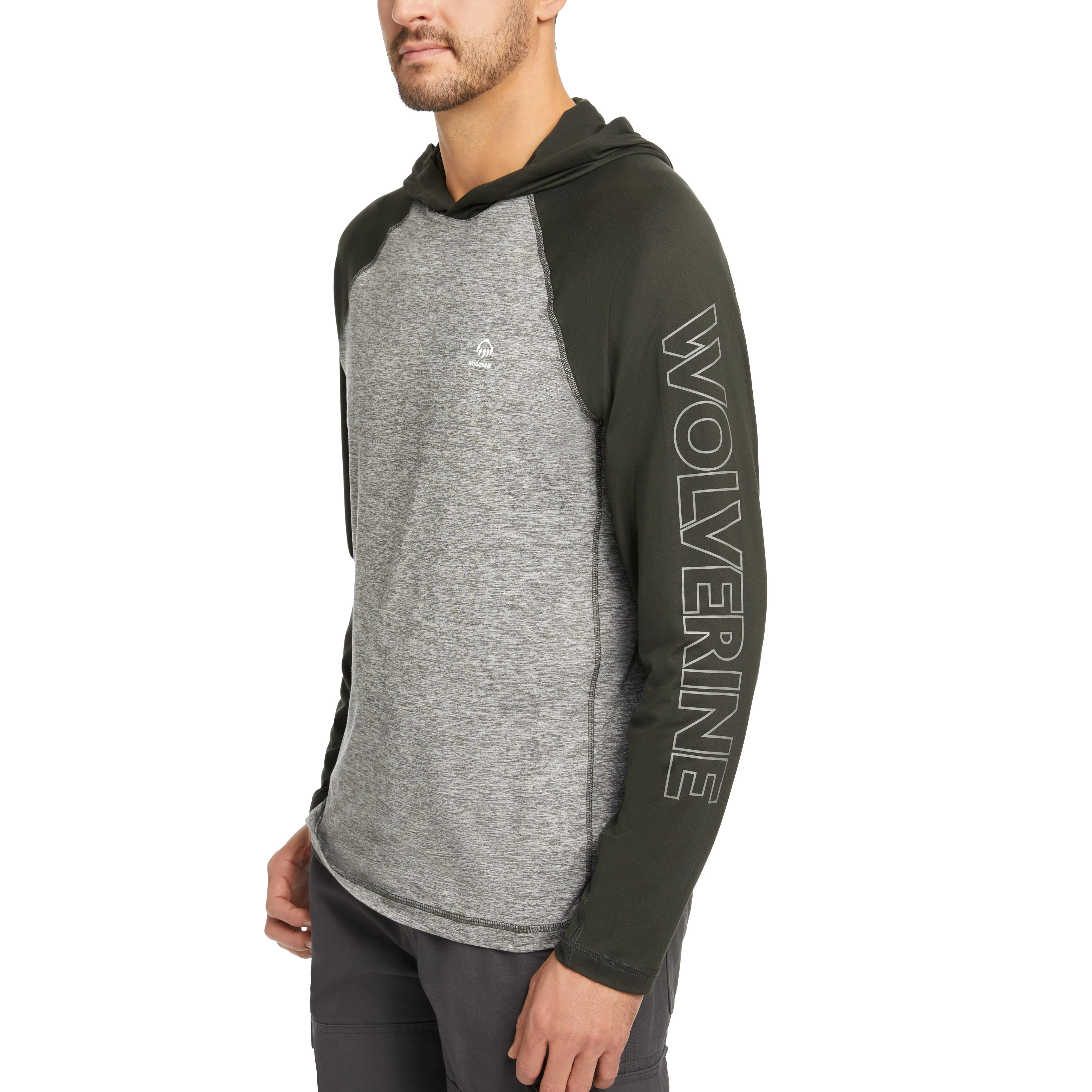 Wolverine Men's Sun-Stop Eco Hooded Long Sleeve Shirt - Image 3