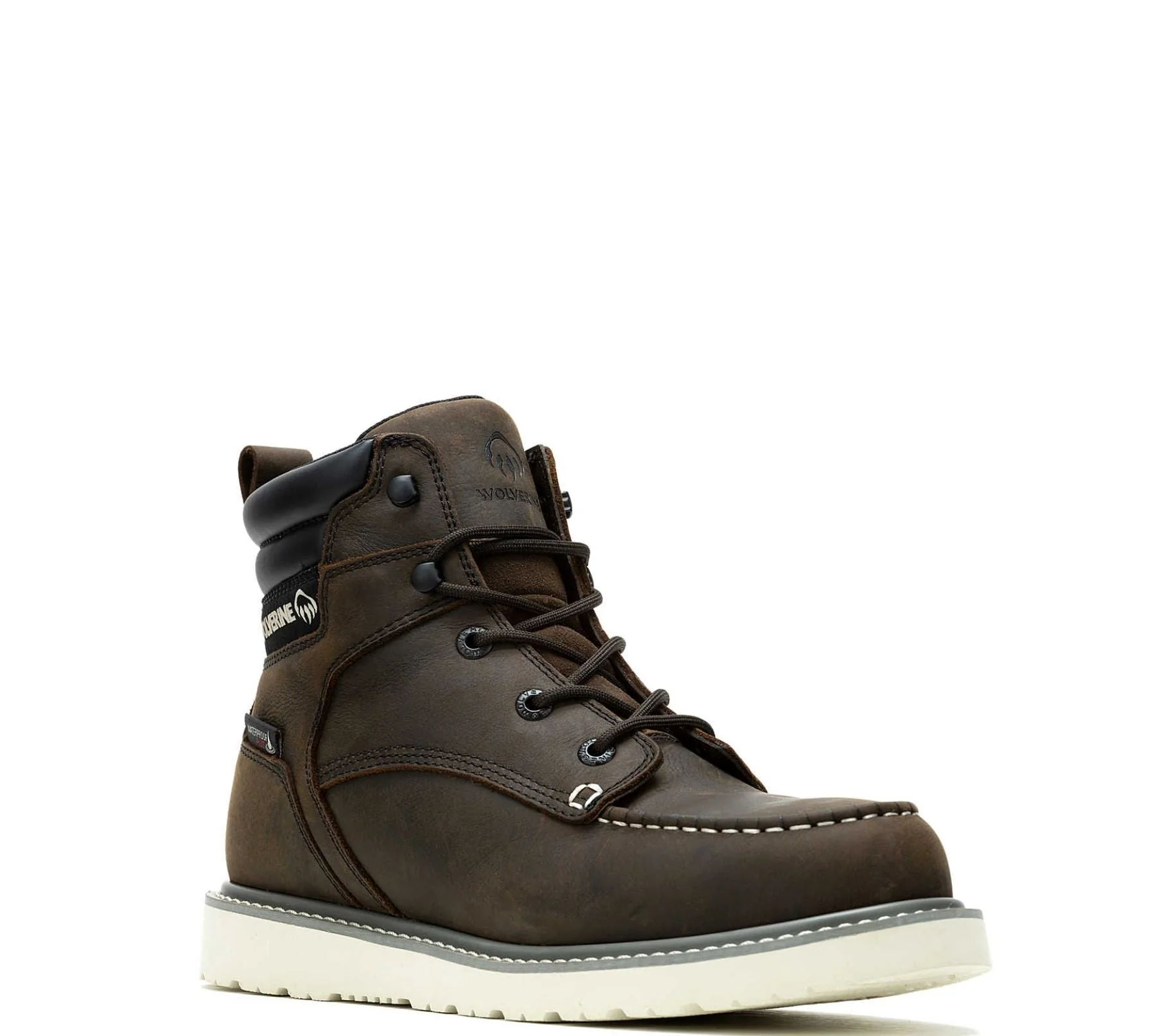 Wolverine Men's Trade Wedge 6" Waterproof Moc-Toe Steel Toe Work Boot - Image 2