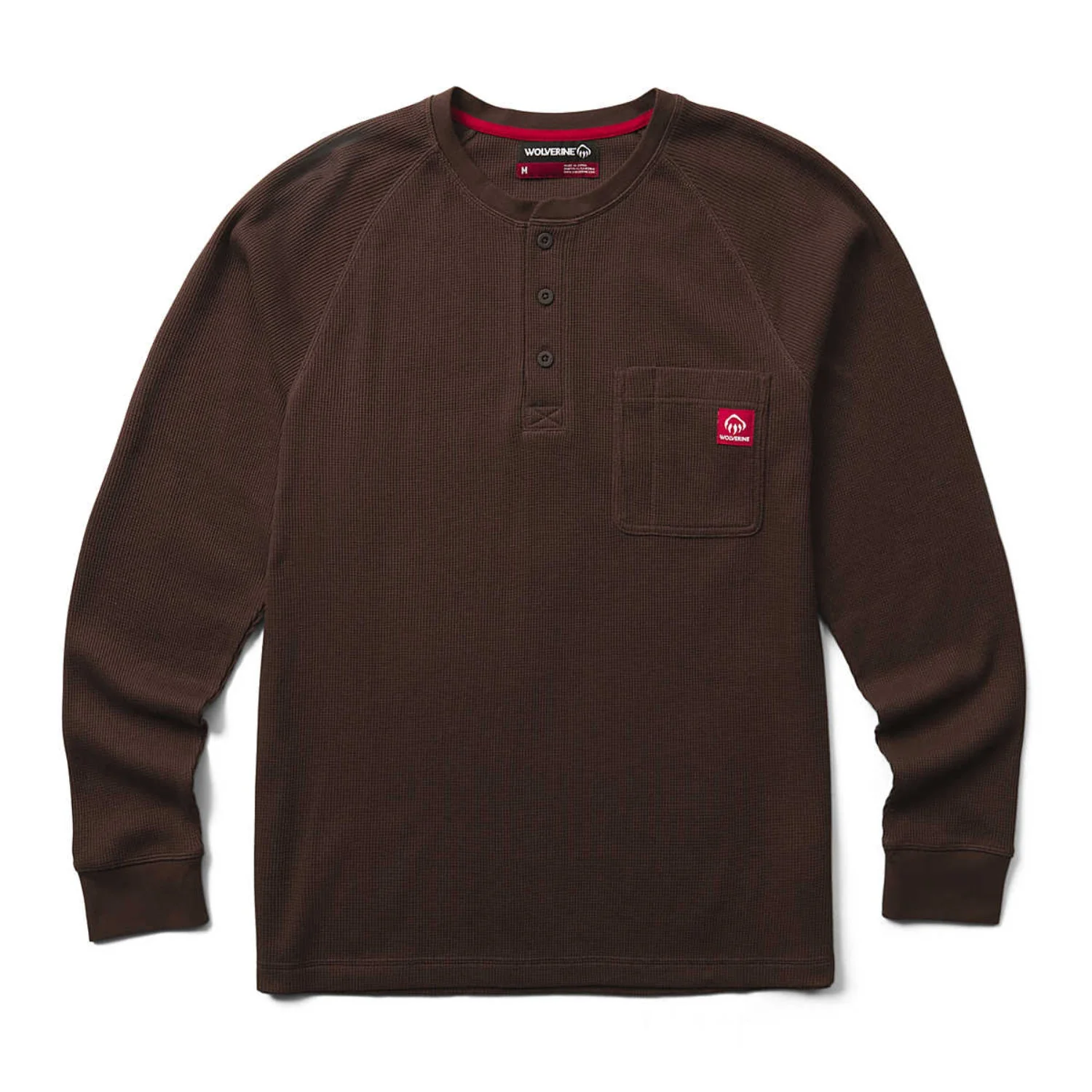 Wolverine Men's Walden II Thermal Pocket Long Sleeve Henley - Image 3