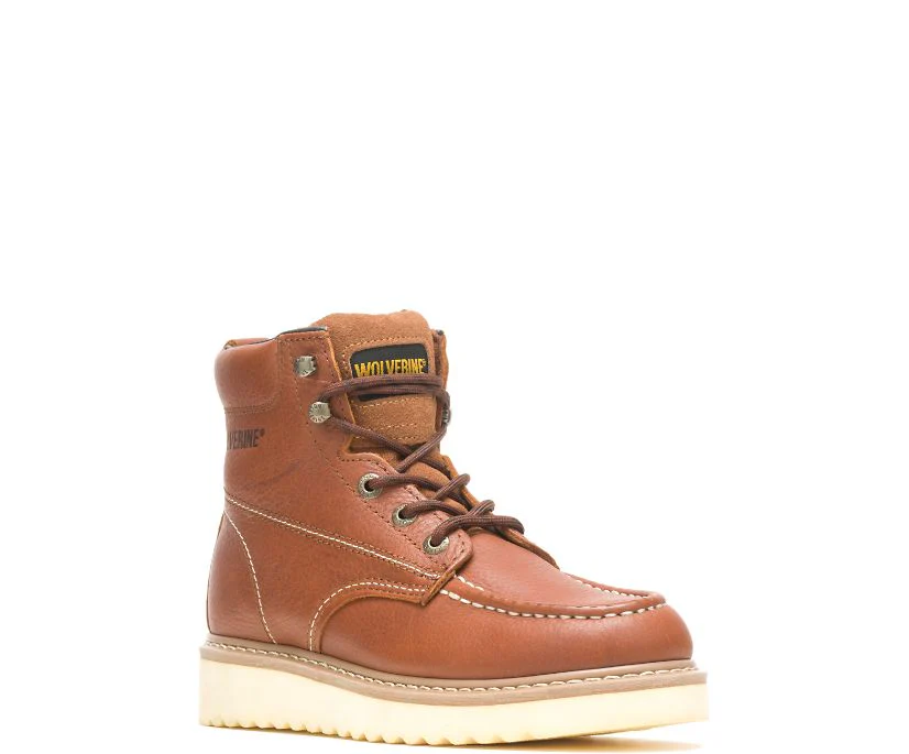 Wolverine Men's Moc-Toe Wedge 6" Soft Toe Work Boot - Image 3