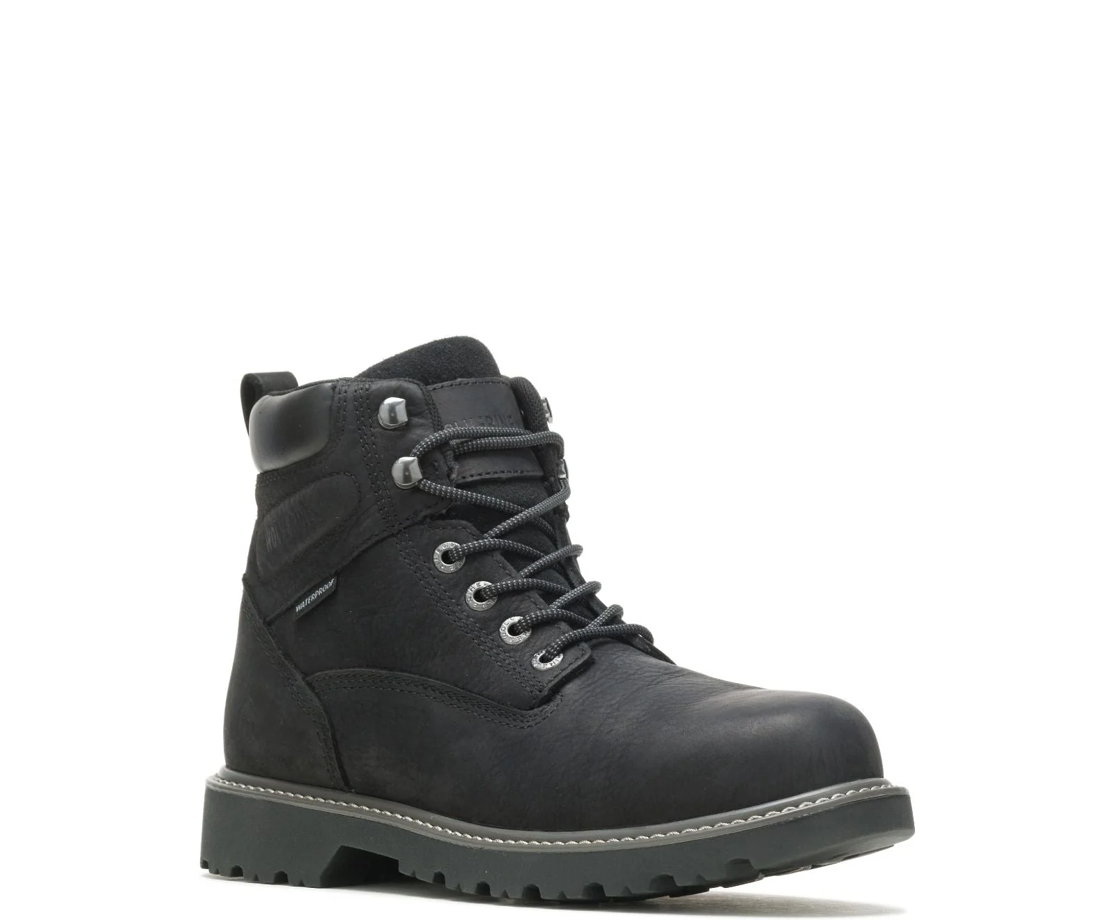 Wolverine Men's Floorhand 6" Waterproof Steel Toe Work Boot_Black - Image 5
