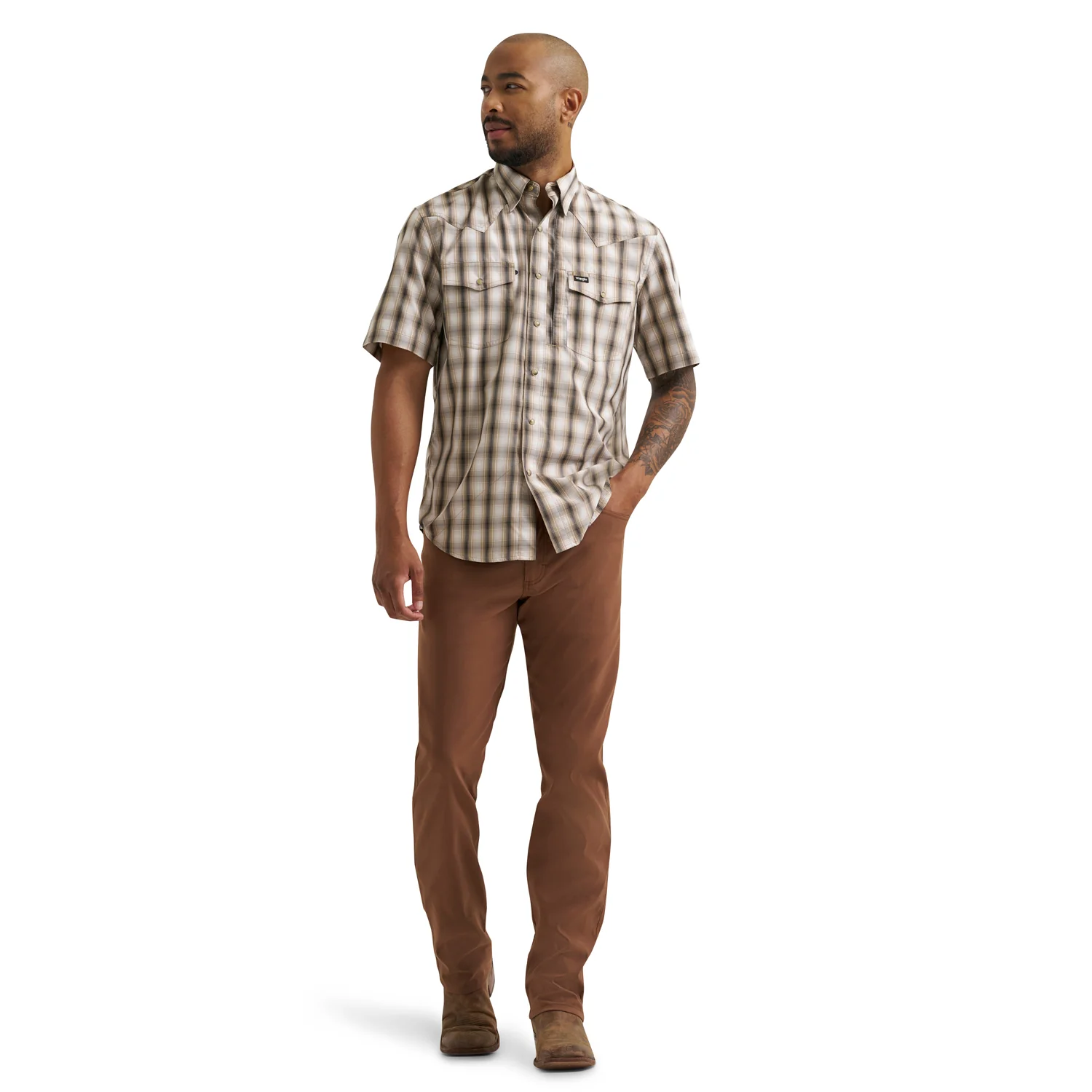 Wrangler Men's All Terrain Gear Men's Plaid Performance Shirt - Image 10