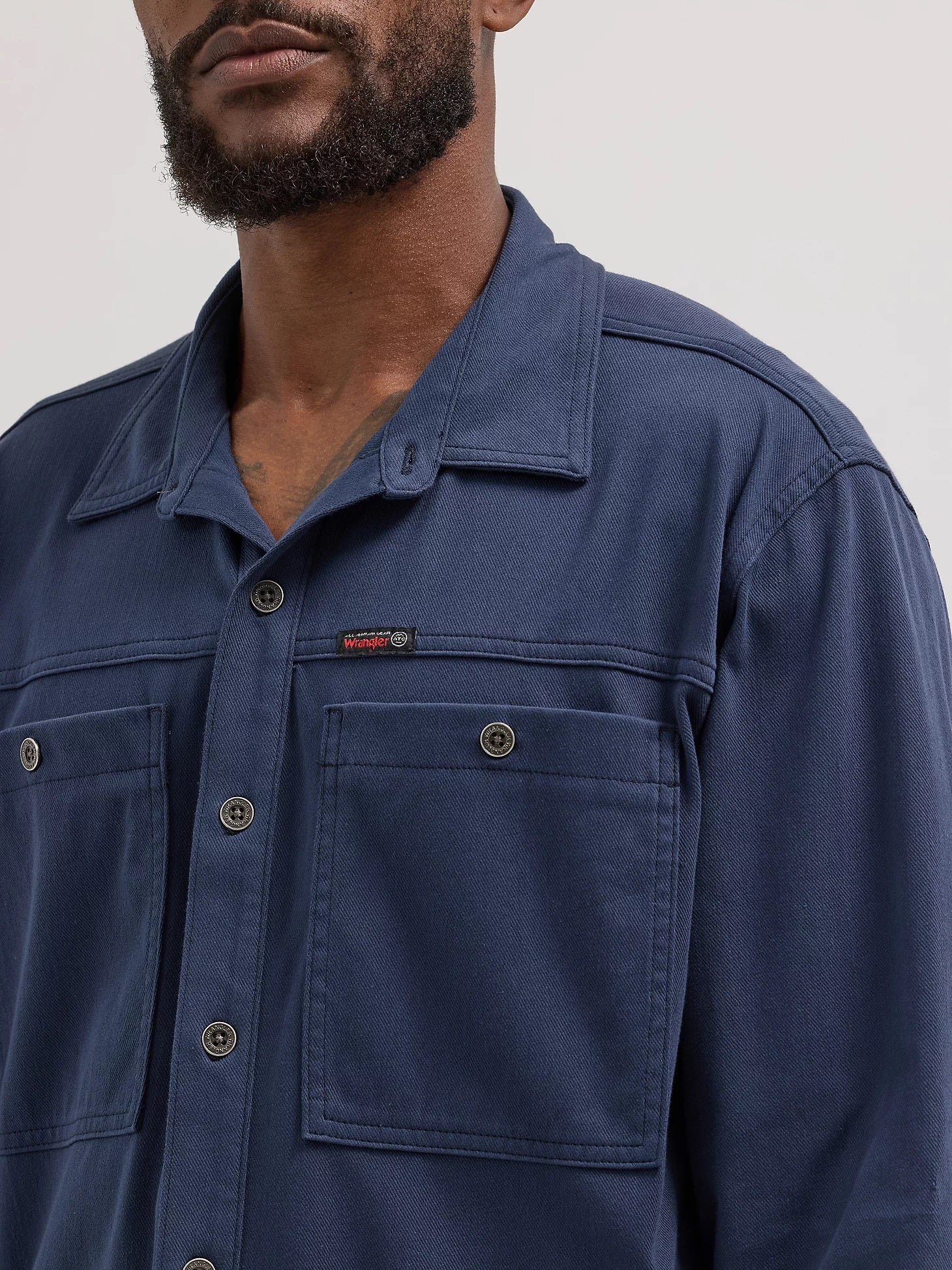 Wrangler ATG Men's Knit Button-Down Long Sleeve Work Shirt - Image 3