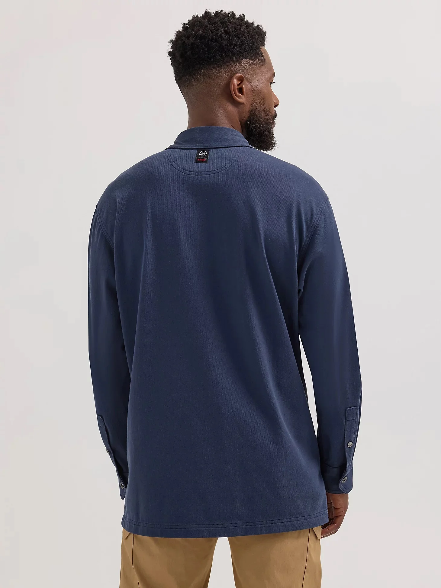 Wrangler ATG Men's Knit Button-Down Long Sleeve Work Shirt - Image 5