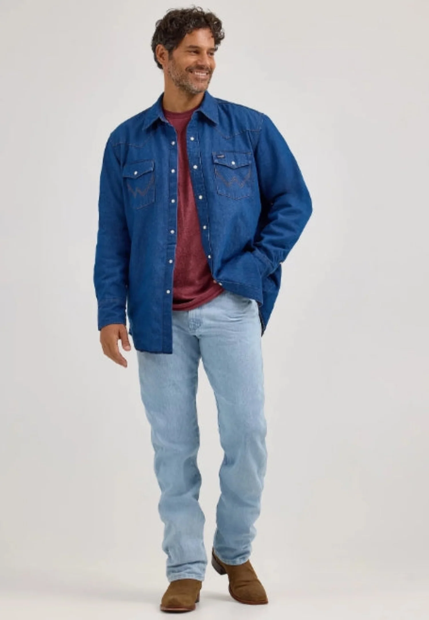 Wrangler Men's Cotton Flannel Lined Snap-Up Shirt Jac - Image 6