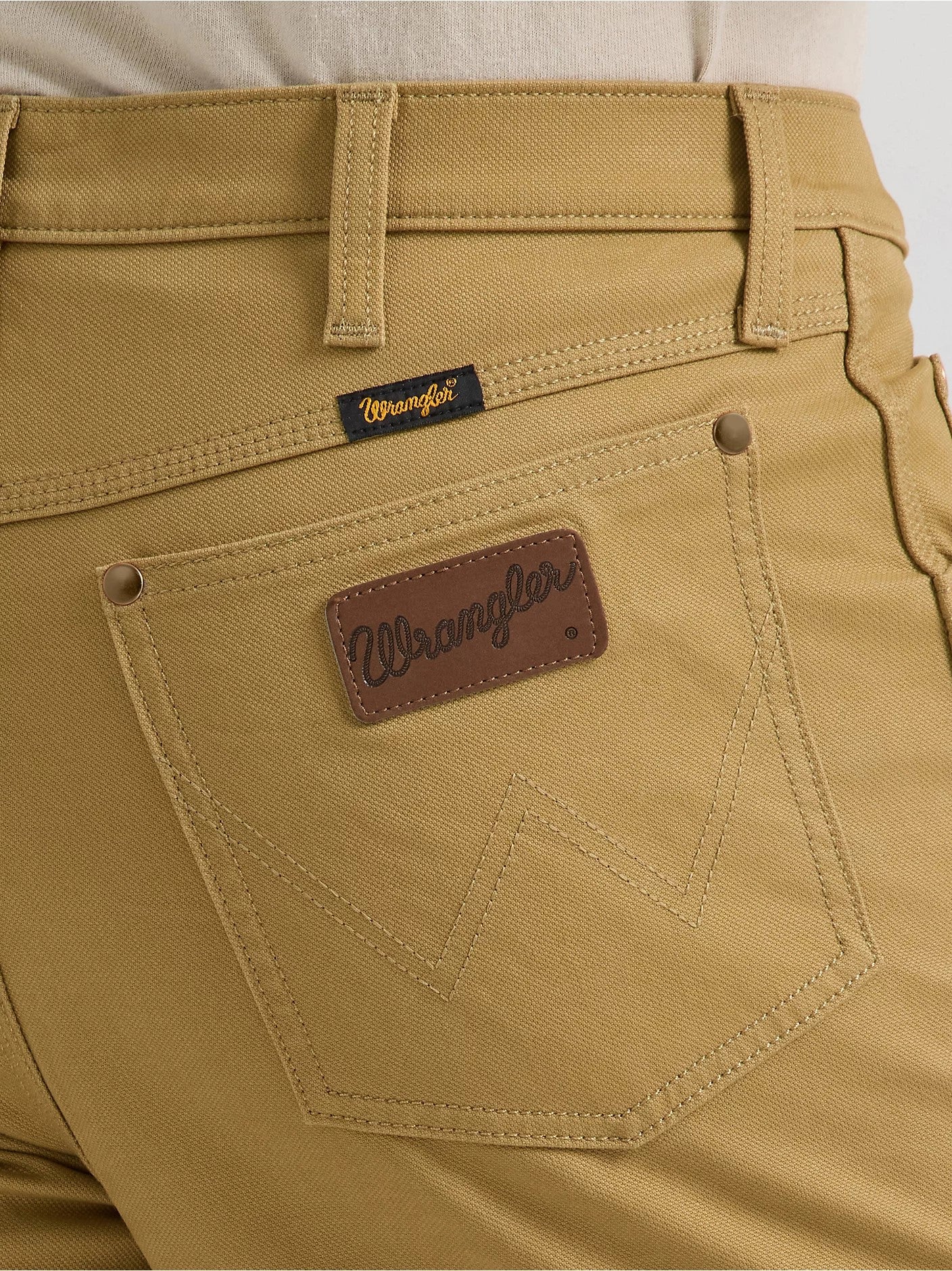 Wrangler Men's Tough Comfort Cowboy Cut® Regular Fit Canvas Jean - Image 4