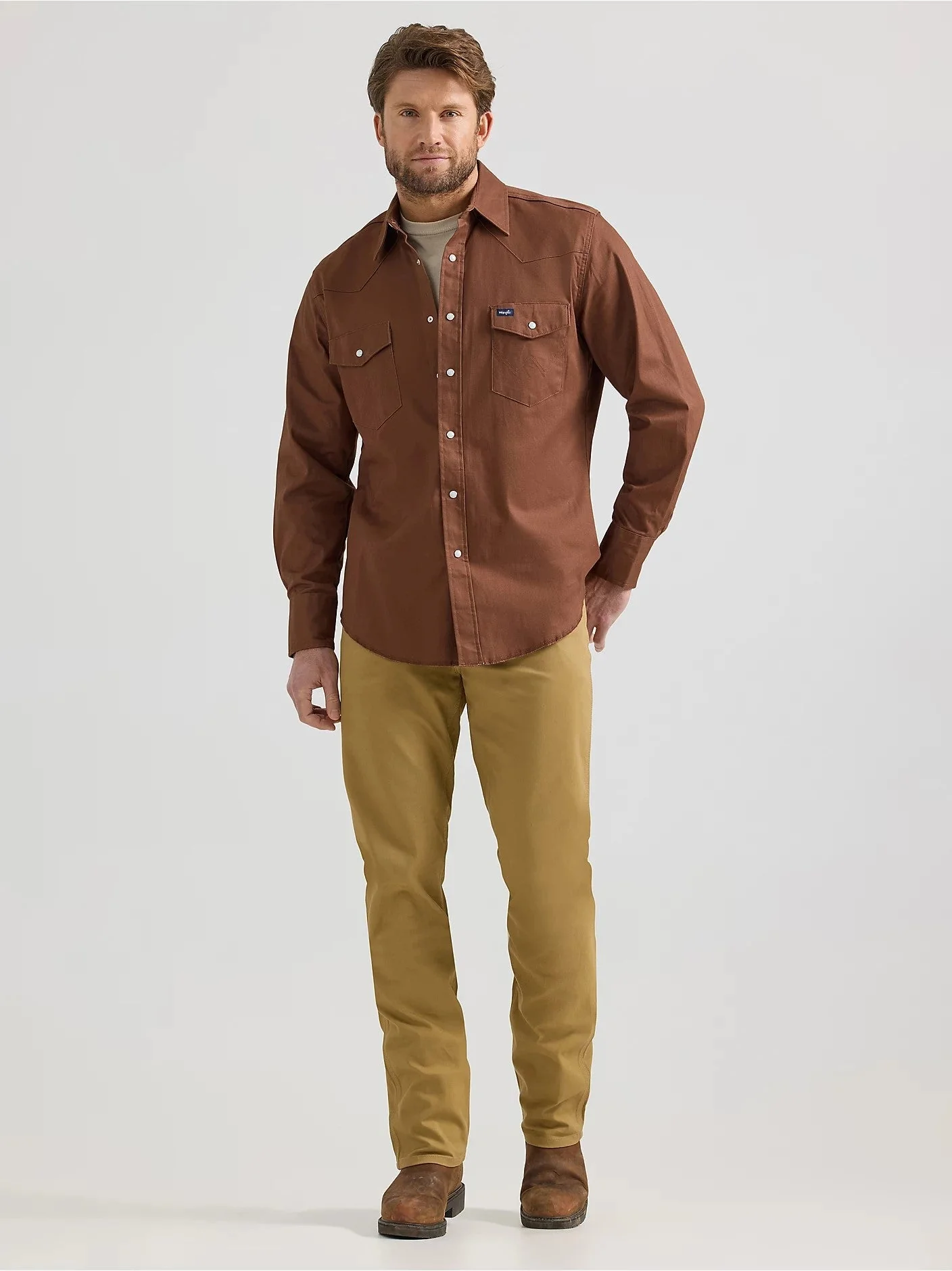 Wrangler Men's Tough Comfort Cowboy Cut® Regular Fit Canvas Jean - Image 6