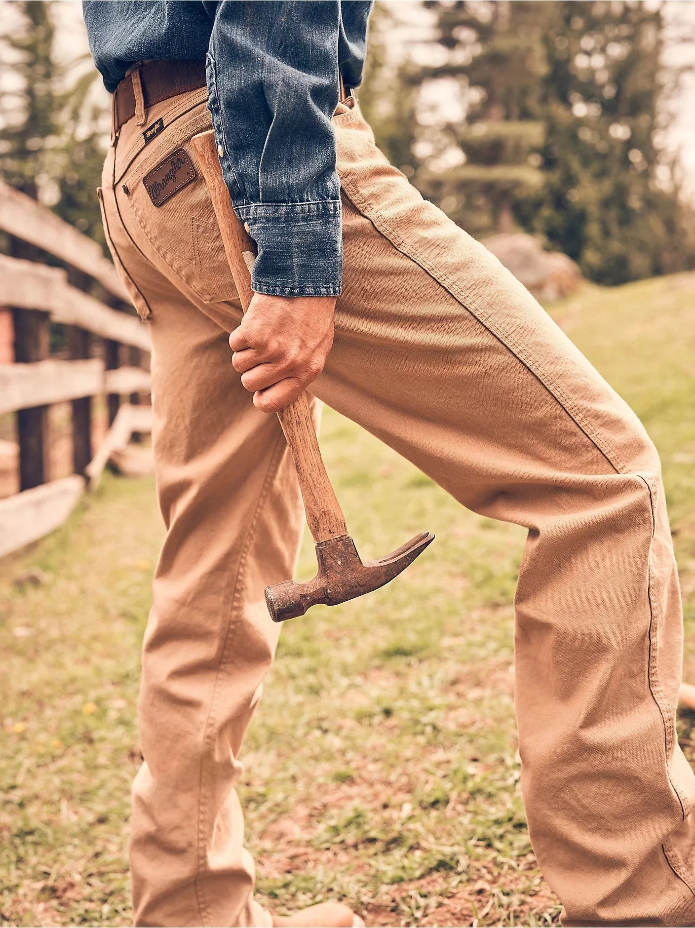 Wrangler Men's Tough Comfort Cowboy Cut® Regular Fit Canvas Jean - Image 7