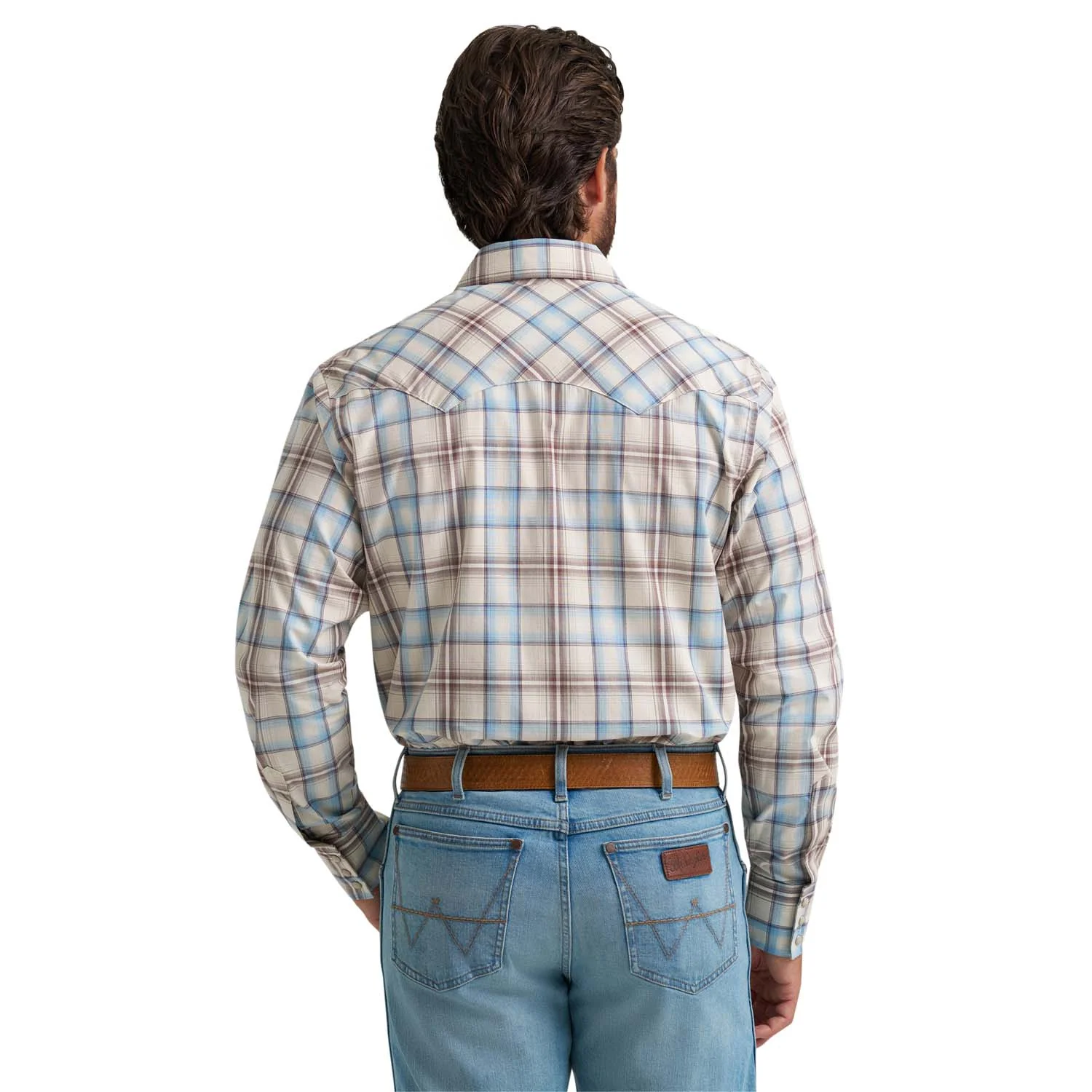 Wrangler Men's Wrangler Retro® Long Sleeve Sawtooth Snap Pocket Western Shirt - Image 2