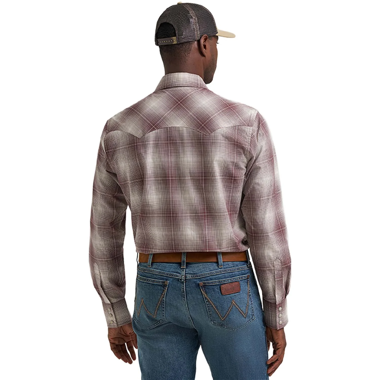 Wrangler Men's Wrangler Retro® Long Sleeve Sawtooth Snap Pocket Western Shirt - Image 2
