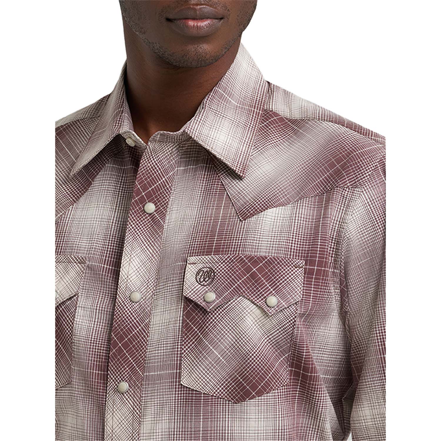Wrangler Men's Wrangler Retro® Long Sleeve Sawtooth Snap Pocket Western Shirt - Image 3