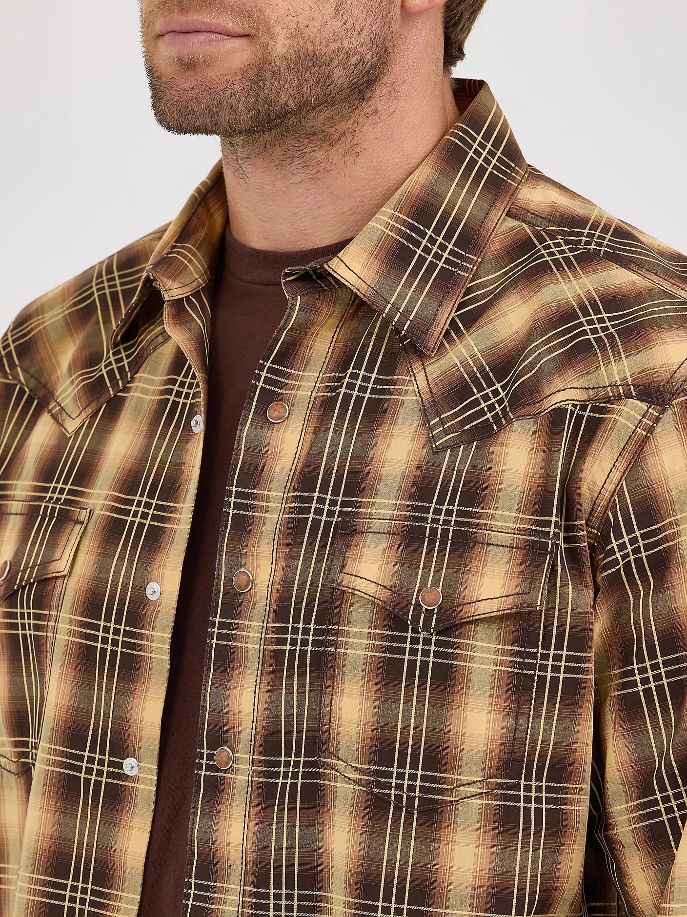 Wrangler Men's Retro® Premium Cotton Snap-Front Long Sleeve Work Shirt - Image 2