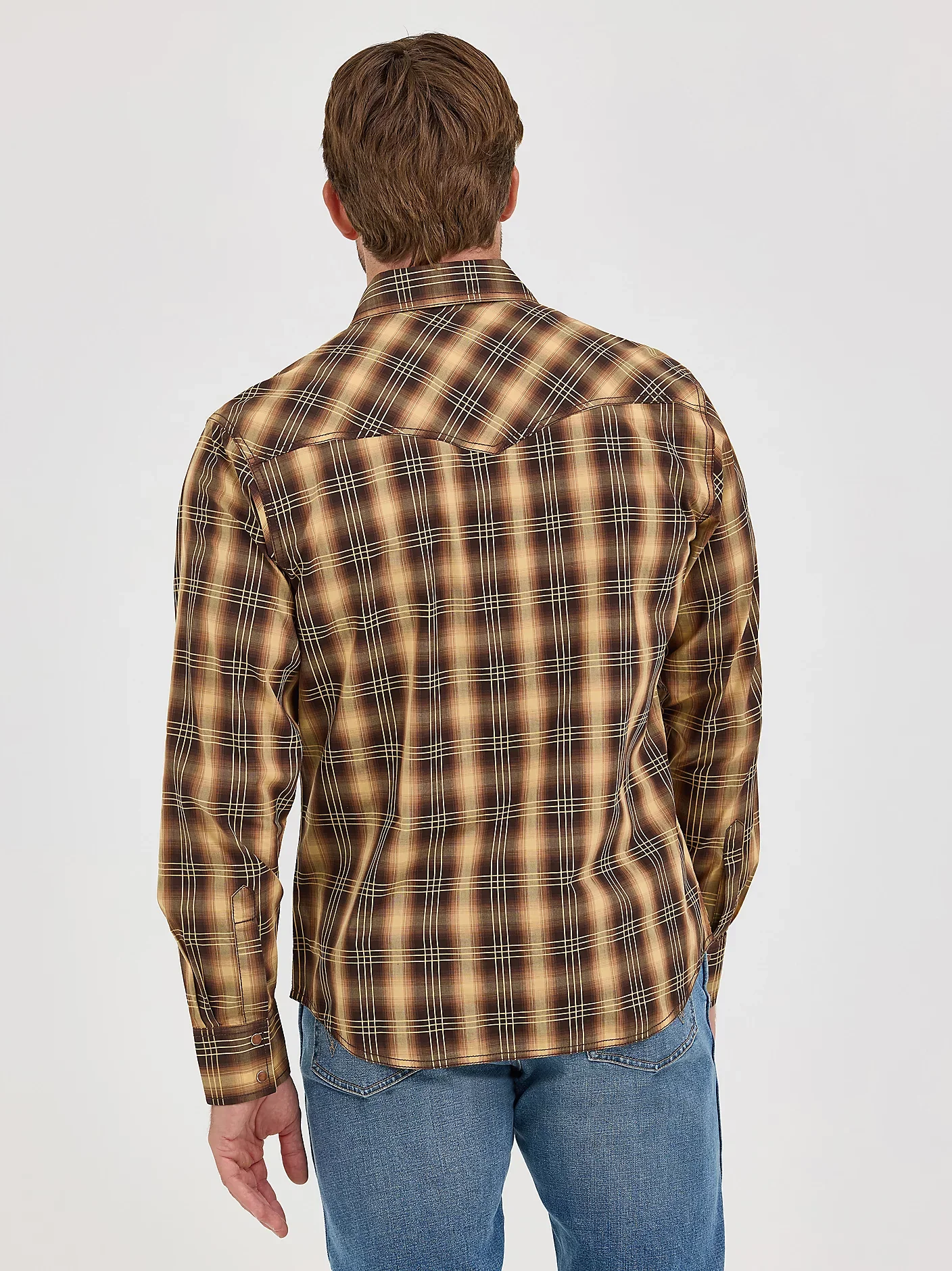 Wrangler Men's Retro® Premium Cotton Snap-Front Long Sleeve Work Shirt - Image 3