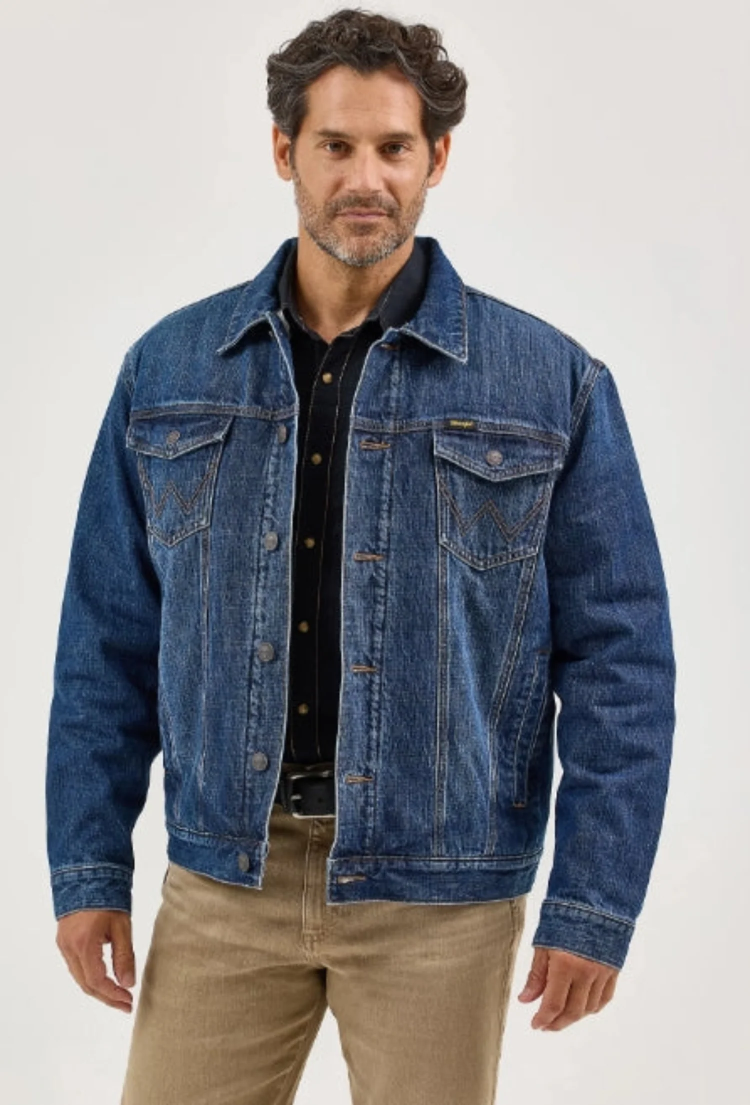 Wrangler Men's Retro® Sherpa Lined Button Denim Jacket