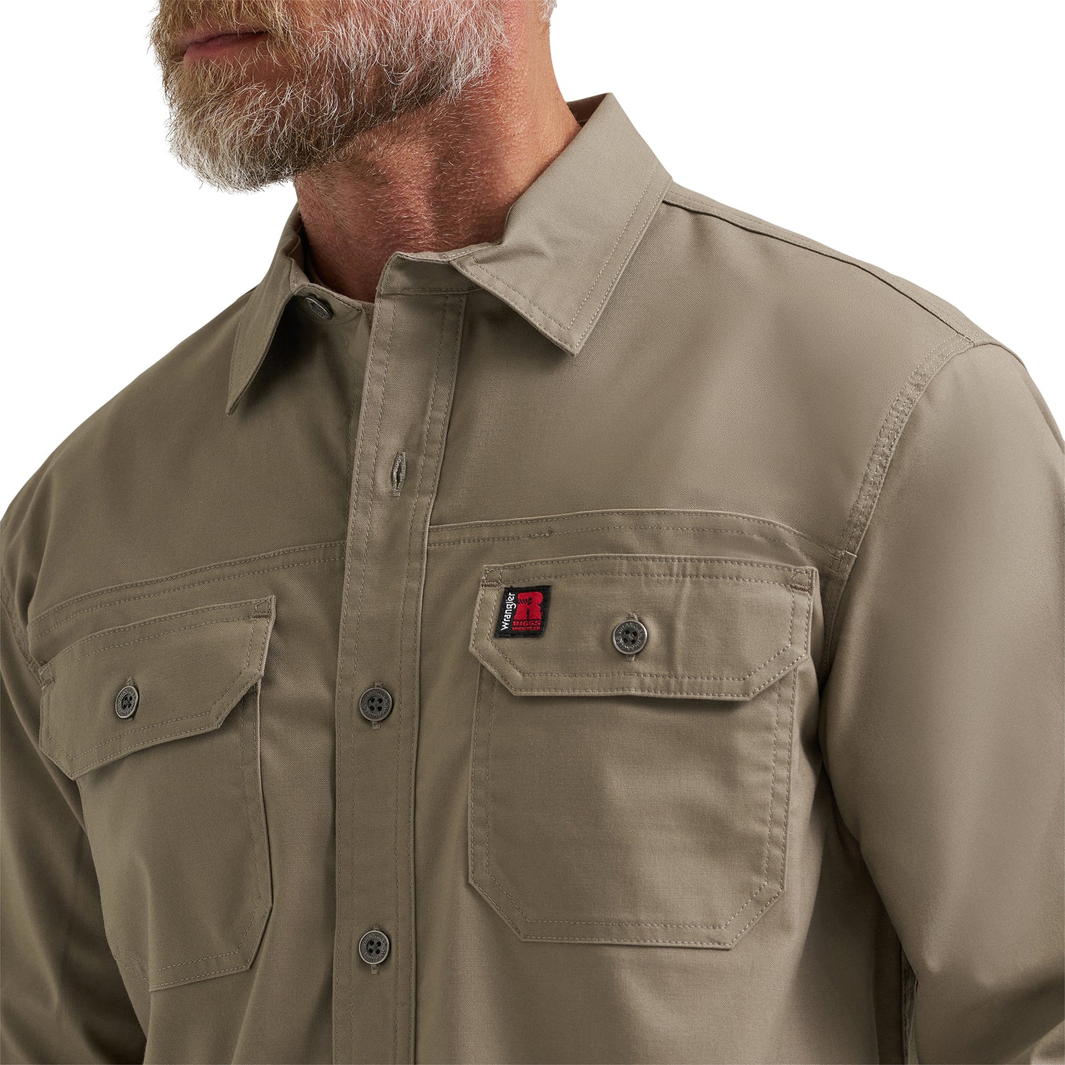 Wrangler Men's RIGGS Workwear® Ground Cloth Work Shirt - Image 3