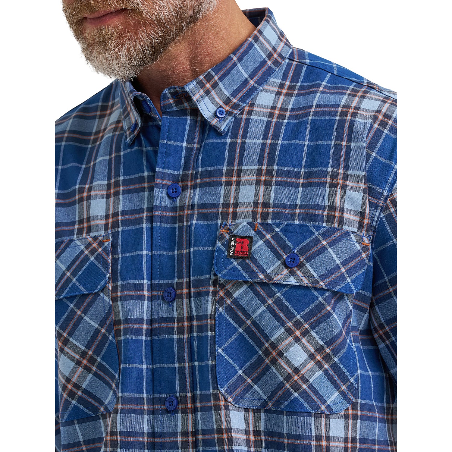 Wrangler Men's RIGGS Workwear® Foreman Plaid Work Shirt - Image 3