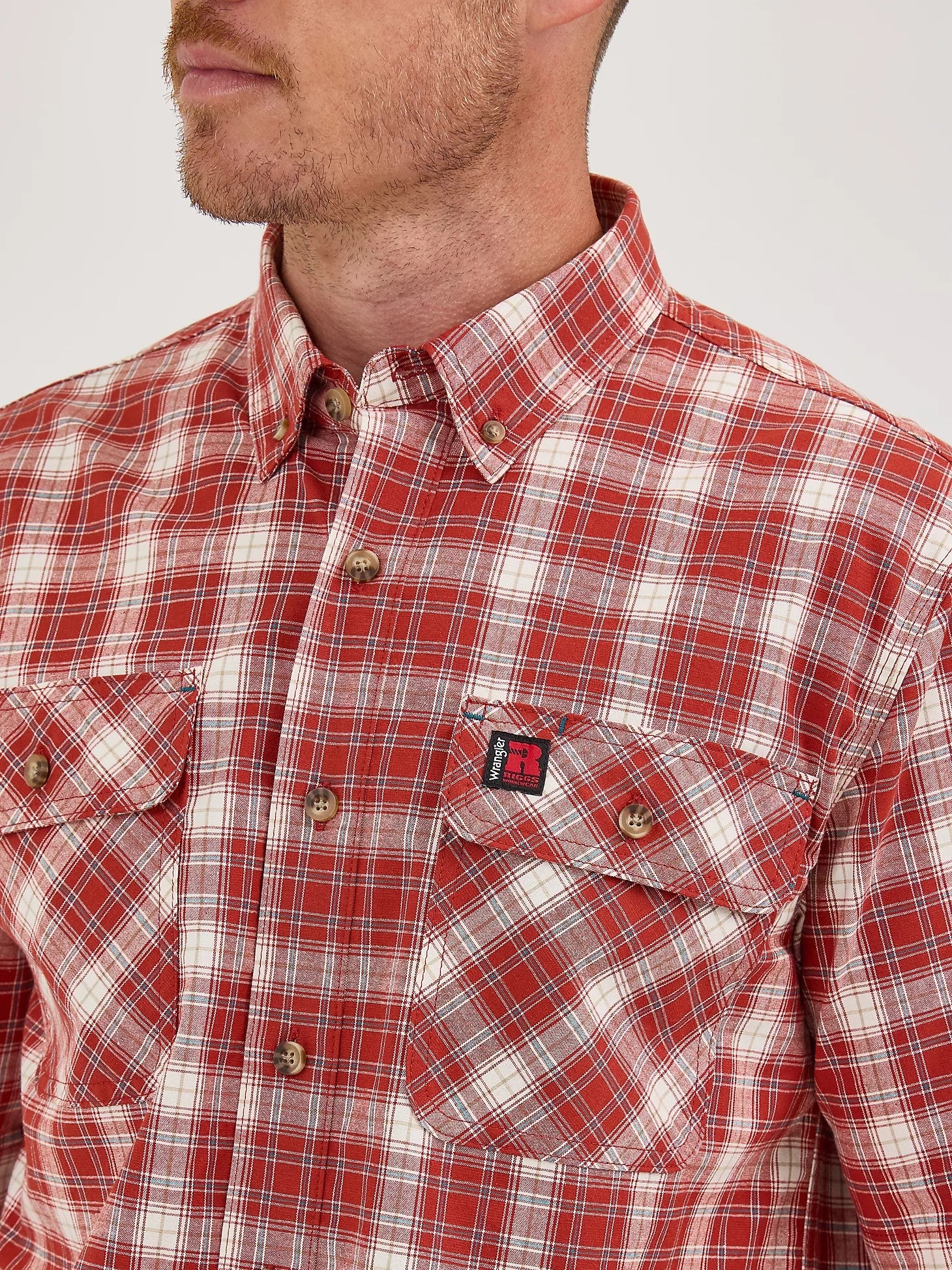 Wrangler RIGGS Workwear® Men's Foreman Button-Down Short Sleeve Work Shirt - Image 2